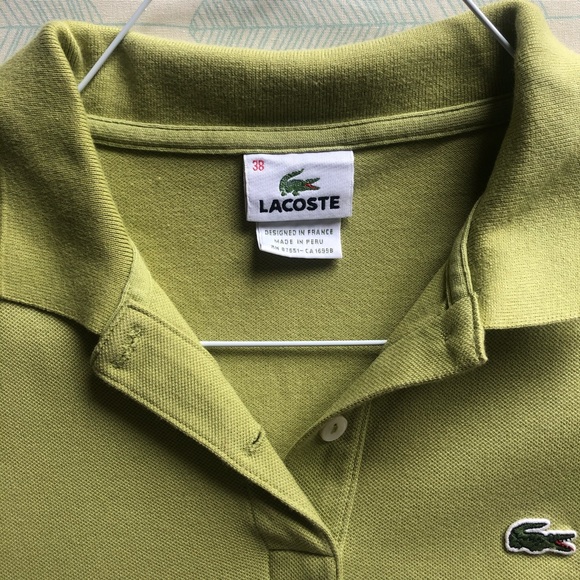 Lacoste Polo in Olive Green - Picture 2 of 2